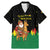 Bolivia Christmas Family Matching Mermaid Dress and Hawaiian Shirt with Santa Claus Llama Andean Outfit and Festive Tree Design - Wonder Print Shop