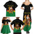Bolivia Christmas Family Matching Summer Maxi Dress and Hawaiian Shirt with Santa Claus Llama Andean Outfit and Festive Tree Design - Wonder Print Shop