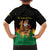 Bolivia Christmas Family Matching Tank Maxi Dress and Hawaiian Shirt with Santa Claus Llama Andean Outfit and Festive Tree Design - Wonder Print Shop