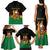 Bolivia Christmas Family Matching Tank Maxi Dress and Hawaiian Shirt with Santa Claus Llama Andean Outfit and Festive Tree Design - Wonder Print Shop