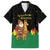 Bolivia Christmas Family Matching Tank Maxi Dress and Hawaiian Shirt with Santa Claus Llama Andean Outfit and Festive Tree Design - Wonder Print Shop