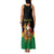 Bolivia Christmas Family Matching Tank Maxi Dress and Hawaiian Shirt with Santa Claus Llama Andean Outfit and Festive Tree Design - Wonder Print Shop