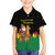 Bolivia Christmas Kid Hawaiian Shirt with Santa Claus Llama Andean Outfit and Festive Tree Design - Wonder Print Shop