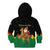 Bolivia Christmas Kid Hoodie with Santa Claus Llama Andean Outfit and Festive Tree Design - Wonder Print Shop