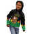 Bolivia Christmas Kid Hoodie with Santa Claus Llama Andean Outfit and Festive Tree Design - Wonder Print Shop