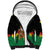 Bolivia Christmas Sherpa Hoodie with Santa Claus Llama Andean Outfit and Festive Tree Design - Wonder Print Shop
