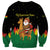 Bolivia Christmas Sweatshirt with Santa Claus Llama Andean Outfit and Festive Tree Design - Wonder Print Shop