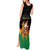 Bolivia Christmas Tank Maxi Dress with Santa Claus Llama Andean Outfit and Festive Tree Design - Wonder Print Shop