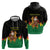 Bolivia Christmas Zip Hoodie with Santa Claus Llama Andean Outfit and Festive Tree Design - Wonder Print Shop