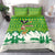 Bolivia Christmas Bedding Set with Santa Claus Andean Deer Condor and Traditional Pattern Design - Wonder Print Shop