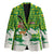 Bolivia Christmas Blazer with Santa Claus Andean Deer Condor and Traditional Pattern Design - Wonder Print Shop