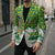 Bolivia Christmas Blazer with Santa Claus Andean Deer Condor and Traditional Pattern Design - Wonder Print Shop