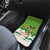 Bolivia Christmas Car Mats with Santa Claus Andean Deer Condor and Traditional Pattern Design - Wonder Print Shop