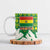 Bolivia Christmas Ceramic Mug with Santa Claus Andean Deer Condor and Traditional Pattern Design - Wonder Print Shop