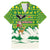 Bolivia Christmas Family Matching Mermaid Dress and Hawaiian Shirt with Santa Claus Andean Deer Condor and Traditional Pattern Design - Wonder Print Shop