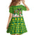 Bolivia Christmas Family Matching Off Shoulder Short Dress and Hawaiian Shirt with Santa Claus Andean Deer Condor and Traditional Pattern Design - Wonder Print Shop