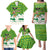 Bolivia Christmas Family Matching Puletasi and Hawaiian Shirt with Santa Claus Andean Deer Condor and Traditional Pattern Design - Wonder Print Shop