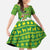 Bolivia Christmas Family Matching Short Sleeve Bodycon Dress and Hawaiian Shirt with Santa Claus Andean Deer Condor and Traditional Pattern Design - Wonder Print Shop
