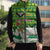 Bolivia Christmas Sleeveless Puffer Jacket with Santa Claus Andean Deer Condor and Traditional Pattern Design - Wonder Print Shop