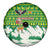 Bolivia Christmas Spare Tire Cover with Santa Claus Andean Deer Condor and Traditional Pattern Design - Wonder Print Shop