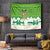 Bolivia Christmas Tapestry with Santa Claus Andean Deer Condor and Traditional Pattern Design - Wonder Print Shop