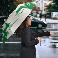 Bolivia Christmas Umbrella with Santa Claus Andean Deer Condor and Traditional Pattern Design - Wonder Print Shop