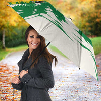 Bolivia Christmas Umbrella with Santa Claus Andean Deer Condor and Traditional Pattern Design - Wonder Print Shop