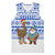 Uruguay Christmas Basketball Jersey with Santa Claus Rhea Bird Holiday Lights and Blue Geometric Pattern - Wonder Print Shop
