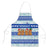Uruguay Christmas Apron with Capybaras Holiday Tree Sun Emblem and Blue Festive Pattern - Wonder Print Shop