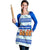 Uruguay Christmas Apron with Capybaras Holiday Tree Sun Emblem and Blue Festive Pattern - Wonder Print Shop