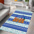 Uruguay Christmas Area Rug with Capybaras Holiday Tree Sun Emblem and Blue Festive Pattern - Wonder Print Shop