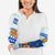 Uruguay Christmas Arm Sleeves with Capybaras Holiday Tree Sun Emblem and Blue Festive Pattern - Wonder Print Shop