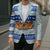 Uruguay Christmas Blazer with Capybaras Holiday Tree Sun Emblem and Blue Festive Pattern - Wonder Print Shop