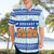Uruguay Christmas Hawaiian Shirt with Capybaras Holiday Tree Sun Emblem and Blue Festive Pattern - Wonder Print Shop