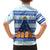 Uruguay Christmas Kid Hawaiian Shirt with Capybaras Holiday Tree Sun Emblem and Blue Festive Pattern - Wonder Print Shop