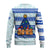 Uruguay Christmas Ugly Christmas Sweater with Capybaras Holiday Tree Sun Emblem and Blue Festive Pattern - Wonder Print Shop