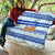 Uruguay Christmas Quilt with Capybaras Holiday Tree Sun Emblem and Blue Festive Pattern - Wonder Print Shop