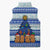 Uruguay Christmas Sleeveless Puffer Jacket with Capybaras Holiday Tree Sun Emblem and Blue Festive Pattern - Wonder Print Shop