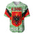 Albania Christmas Baseball Jersey with Green-Red Design, Double-Headed Eagle Emblem, and Santa Motif - Wonder Print Shop
