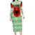 Albania Christmas Family Matching Long Sleeve Bodycon Dress and Hawaiian Shirt with Green-Red Design, Double-Headed Eagle Emblem, and Santa Motif - Wonder Print Shop