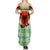 Albania Christmas Family Matching Summer Maxi Dress and Hawaiian Shirt with Green-Red Design, Double-Headed Eagle Emblem, and Santa Motif - Wonder Print Shop