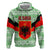 Albania Christmas Hoodie with Green-Red Design, Double-Headed Eagle Emblem, and Santa Motif - Wonder Print Shop