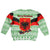Albania Christmas Kid Ugly Christmas Sweater with Green-Red Design, Double-Headed Eagle Emblem, and Santa Motif - Wonder Print Shop