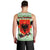 Albania Christmas Men Tank Top with Green-Red Design, Double-Headed Eagle Emblem, and Santa Motif - Wonder Print Shop