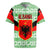 Albania Christmas Rugby Jersey with Green-Red Design, Double-Headed Eagle Emblem, and Santa Motif - Wonder Print Shop