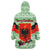 Albania Christmas Wearable Blanket Hoodie with Green-Red Design, Double-Headed Eagle Emblem, and Santa Motif - Wonder Print Shop