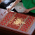 Albania Christmas Puzzle with Red Geometric Design, Golden Double-Headed Eagle, and Santa Motif - Wonder Print Shop