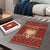 Albania Christmas Puzzle with Red Geometric Design, Golden Double-Headed Eagle, and Santa Motif - Wonder Print Shop