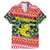 Philippines Christmas Family Matching Mermaid Dress and Hawaiian Shirt with Red-Green Plaid Design, Yellow Lion, and National Coat of Arms Motif - Wonder Print Shop