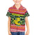 Philippines Christmas Family Matching Off Shoulder Maxi Dress and Hawaiian Shirt with Red-Green Plaid Design, Yellow Lion, and National Coat of Arms Motif - Wonder Print Shop